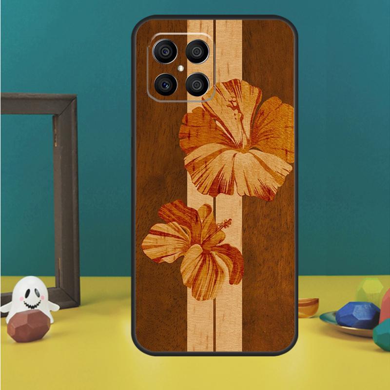 Hibiscus Retro Hawaiian Flower Case For Honor 200 Pro X9b X9a X8b X8a X8 X9 X9c 50 70 90 Lite Honor Magic 5 6 7 Pro Cover