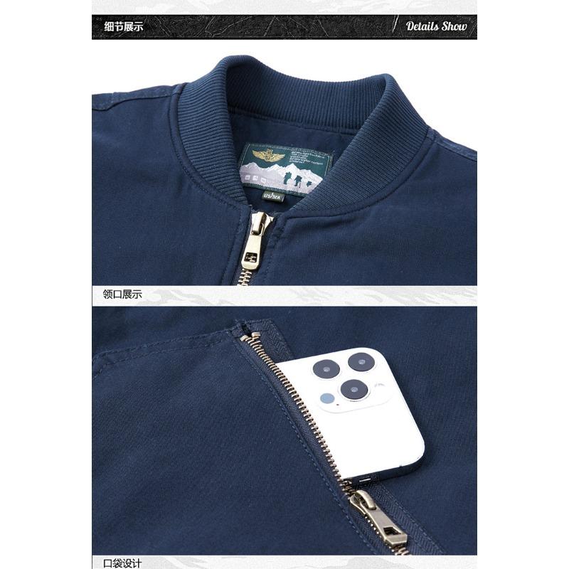 Autumn and winter cotton clothes, men's thickened warm jackets, casual flight jackets, baseball collars, workwear, trendy cotton clothes