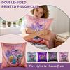 Linen Printed Pillowcase, Home Decoration Pillowcase, Easy To Clean, 18*18in Pillowcase, Suitable For Sofa, Car, Bed