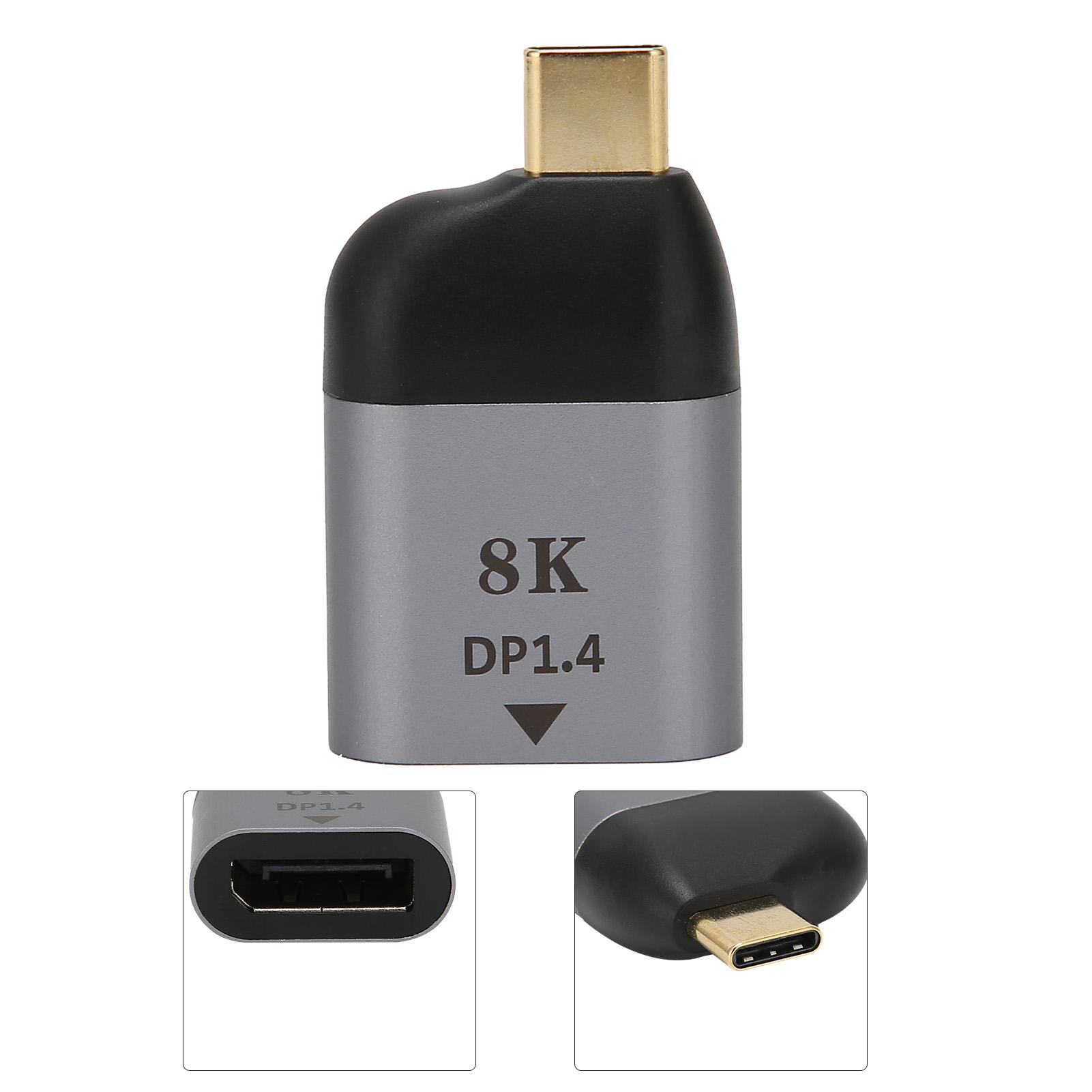 

Portable TypeC Male to DP Adapter Mini Size Metal Compatible for Windows Android OS X