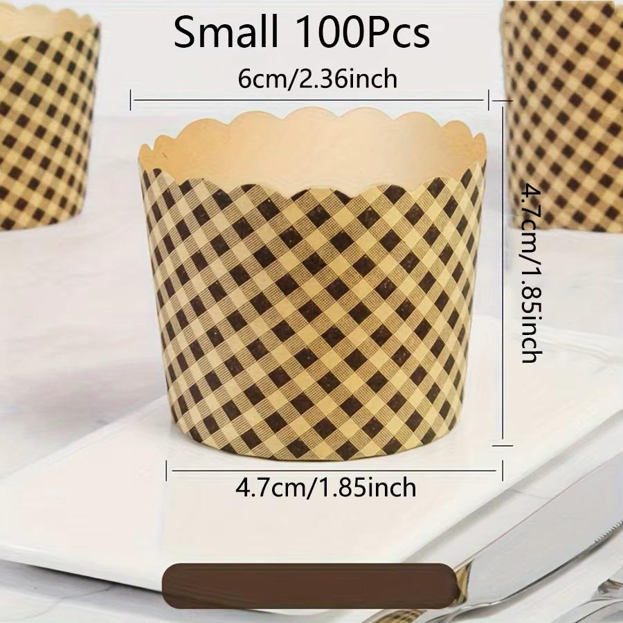 

Kraft Paper Muffin Paper Cups Mini Cupcake Liners Oil- Proof Greaseproof Paper Baking Wrappers Cake Baking Cup Cases