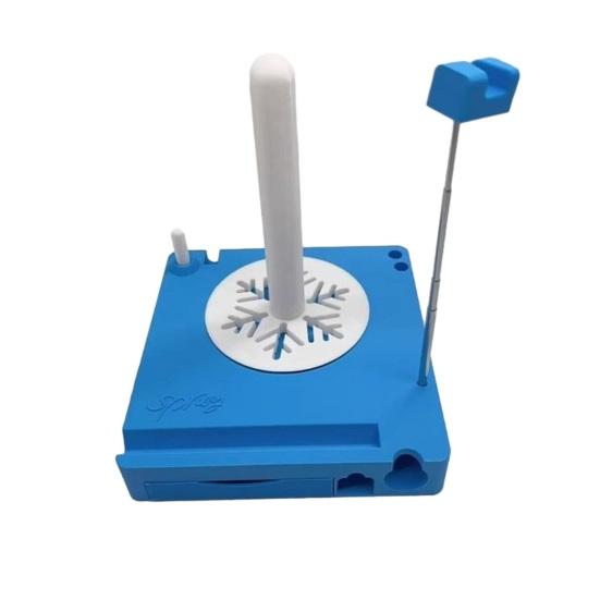 Multi-Functional Yarn Holder Spinner with Phone Stand Detachable Yarn Spool Organizer Box Portable Crochet Caddy for Knitting Lovers Crocheter