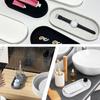 Oval Silicone Storage Tray Shatterproof Thickened Soap Tray Waterproof Jewelry Storage Box