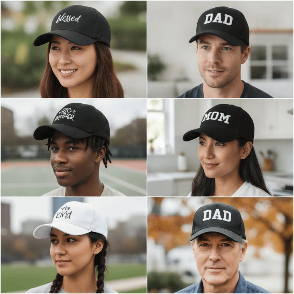 Blessed Big Brother Embroidered Baseball Cap Canvas Baseball Hats Sunscreen Hats For Man Women