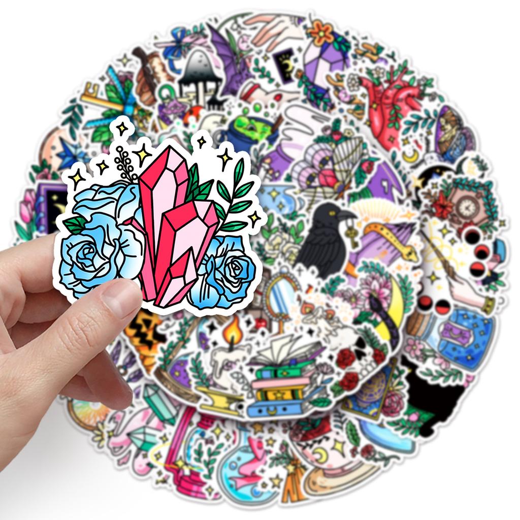 50 Magic Doodle Personalized Cartoon StickersDIY Mobile Case Suitcase Stickers Waterproof