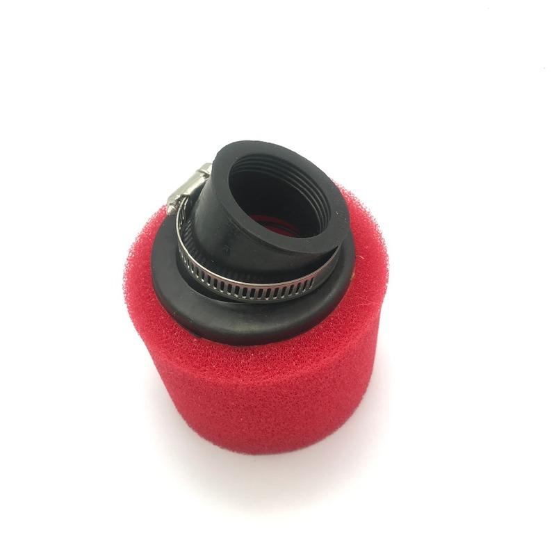 New 35mm Red Air Filter Bent Foam Cleaner For 50cc 70cc 90cc 110cc ATV Dirt Pit Bike