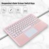 Portable Detachable Touch Wireless Bluetooth TPU Keyboard Case For Samsung Tab S8 Plus / S7 FE 12.4 Inch Tablet Protective Cover