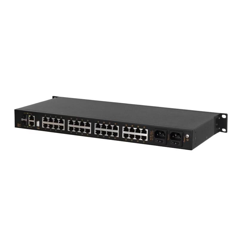 Maiwei 32-Port Industrial Serial to Dual Gigabit Ethernet Server