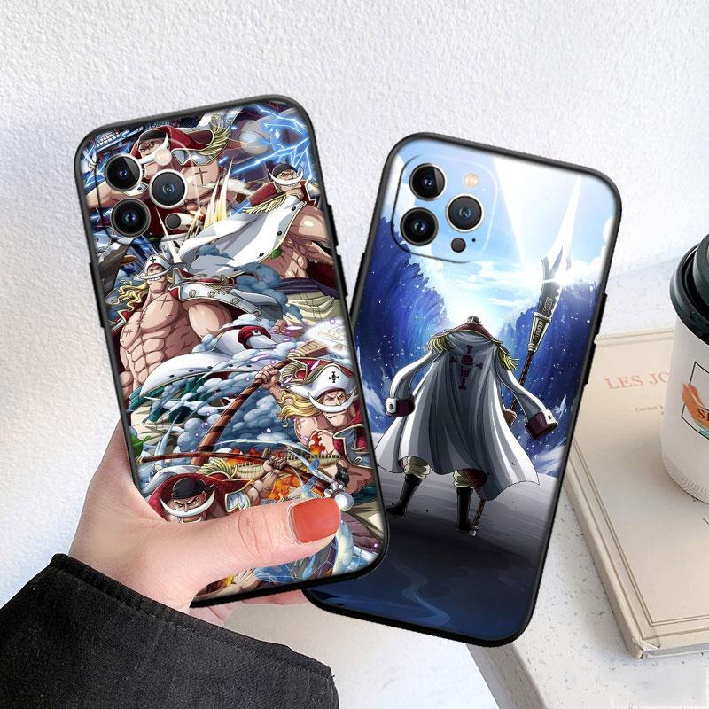 One Piece Edward Newgate Soft Shell Phone Case for iPhone 16 15 14 13 12 Pro Max Plus Mini