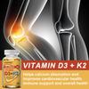 Vitamin D3 10000 Iu + Vitamin K2 200 Mcg Calcium 210 Mg 120 Capsules Per Bottle