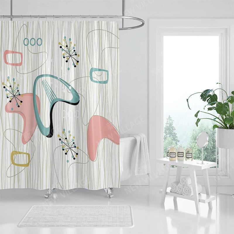Waterproof Fabric Shower Curtains Bathroom Curtain Accessories Bath Curtain for Shower 180x200 240*200 Boho Decoration Abstract