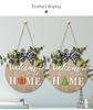 1 Σετ Ξύλινη DIY Αντικαταστάσιμη Πινακίδα Καλωσορίσματος Πόρτας με Διάφορα Σχέδια, Χριστούγεννα Απόκριες Κρεμαστή για Σπίτι Με 9 Αξεσουάρ