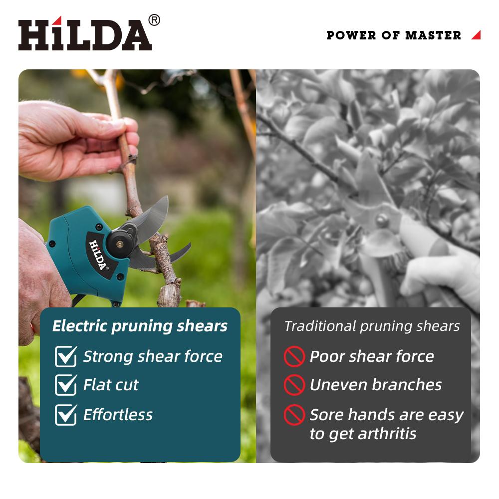 Brushless Electric Pruning Shears 500W Pruner Cordless Electric Garden Scissors Fruit Tree Cutter for Makita 18V Battery