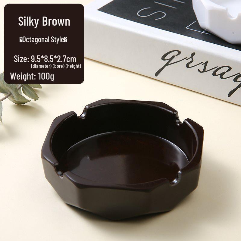Colorful Drop-Resistant Melamine Ashtray for Hotels, Cafes, Homes, and Bars