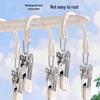 24-Clip Multi-functional Drying Rack: Windproof Hanger for Underwear, Socks, and Baby Clothes.