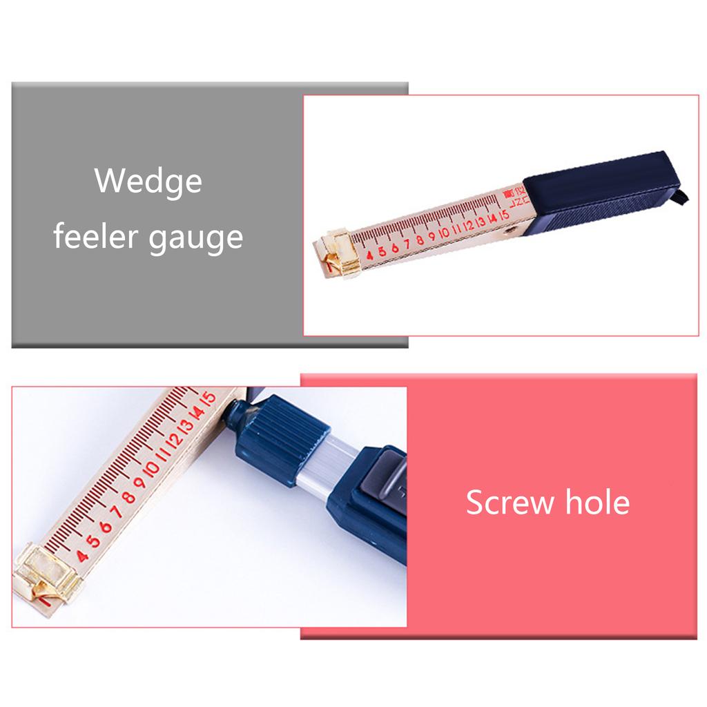 Wedge Shaped Vernier Feeler Gauge 0.2/0.5mm Precision 1-15mm House Engineering Inspection Flatness Measure Tool Portable