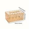 European-style Napkin Dispenser Bedroom Office El Cafe Coffee Square Crystal Cube Bar Napkin Box Tissue Box