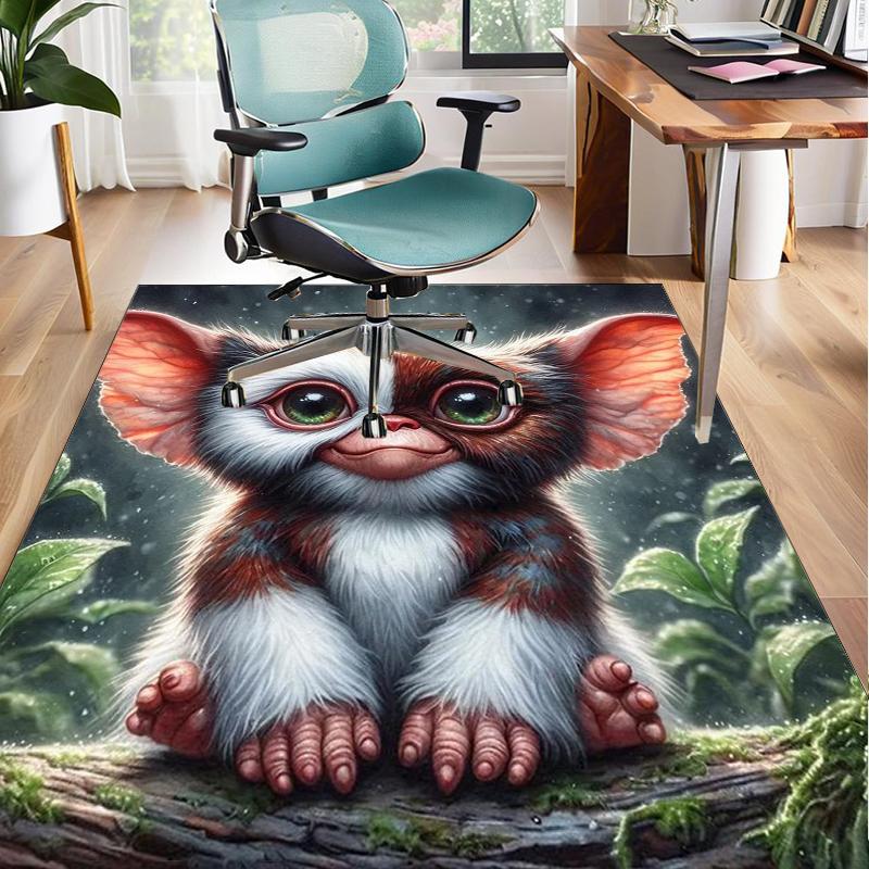 Mysterious Little Monster Office Rug Chair Mat, Game Carpet, Suitable for Front Door, Bedroom, Living Room, Desk, Holiday Gift