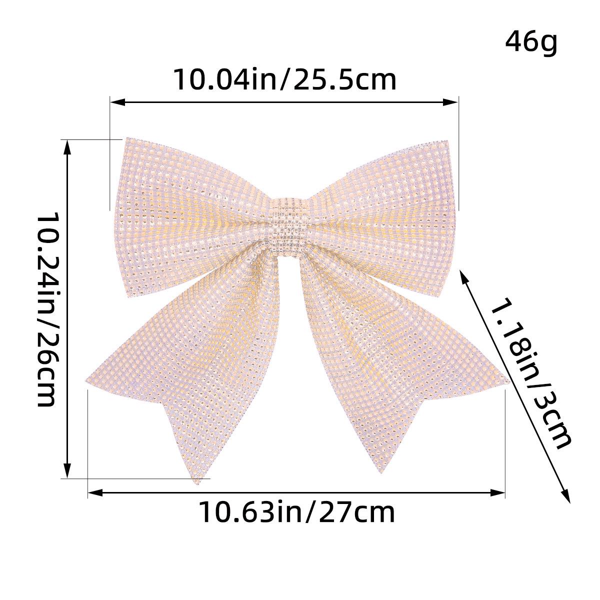 

Праздничная подвеска-бант со стразами для украшения праздничного окна и елки