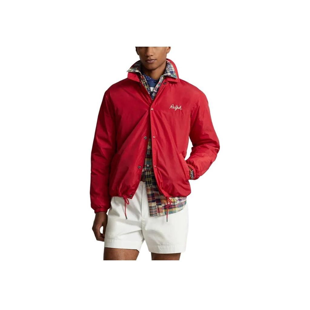 Polo Ralph Lauren SS24 Water-Repellent Coach Jacket With Embroidered Logo Print Men Jacket MNPOOTW16021329-600