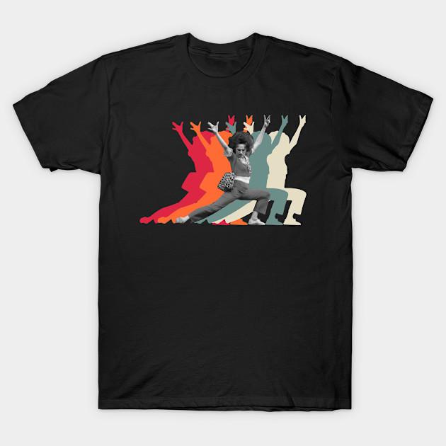 

Men Black Print T-shirt Sally O’Malley Retro No-Cut Transfer Paper Print Cotton Tshirt 4XL чорний
