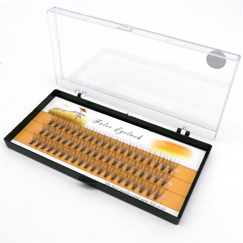 

1 коробка/60 пучков, 10D 0,1/0,07 мм толщина отдельных ресниц для наращивания ресниц, пучковые ресницы, пучки натуральных накладных ресниц C&0.10mm&15mm