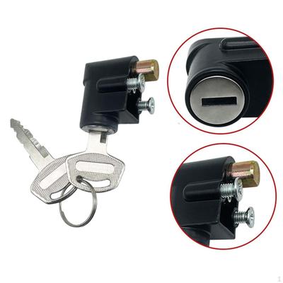 Cylindre d'allumage de rechange avec clé Accessoire Serrure portable Direction de moto avec deux