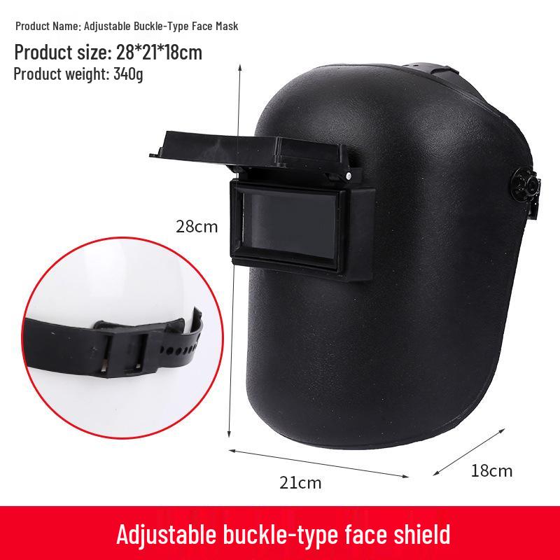 Argon Arc Welding Mask with Face Shield & Head-Mounted Cap for Safety Protection