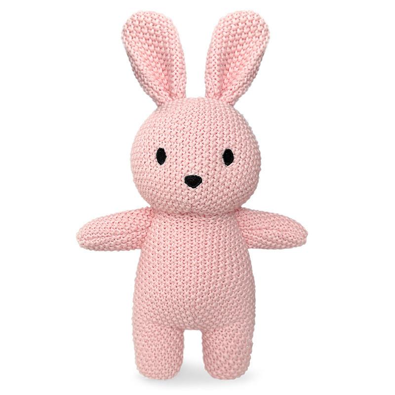 Brinquedo de Pelúcia Elefante de Tricô Para Bebê Conforto Presente Para Crianças