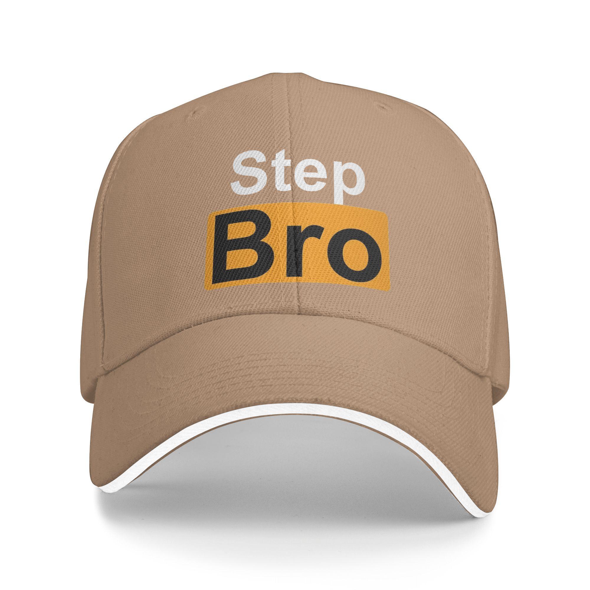 

Summer Casual Baseball Cap Step Bro Hilarious Novelty Joke Kpop Rock Hip Hop Hats For Men Adult Sun-Proof Vintage Snapback Cap One Size хакі