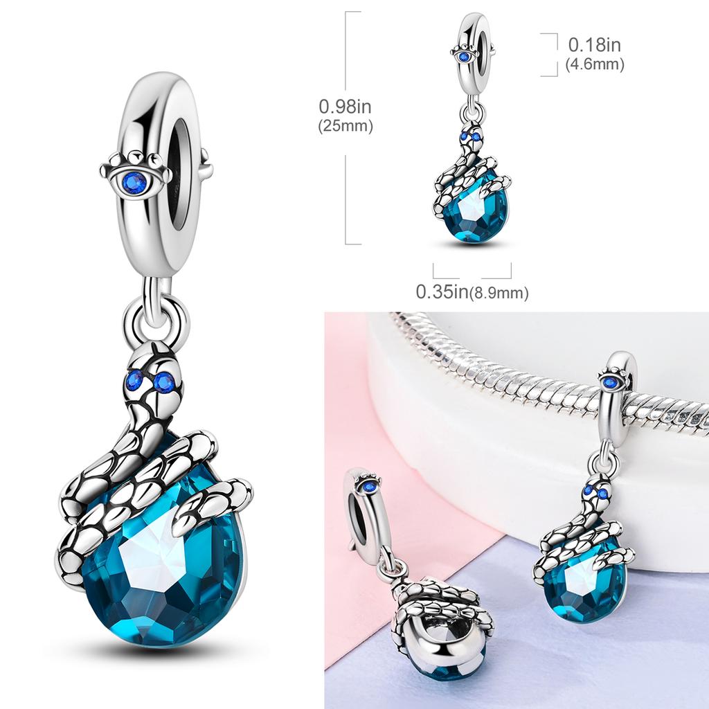 Fit Original Bangle Bracelet Newest Charms Bead Copper Butterfly Heart Shape Dangle Safety Chain Jewelry Diy Gift