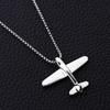 Women Punk Titanium Steel Hiphop Man Chain Necklace Korean Clavicle Choker Neck Jewelry Airplane