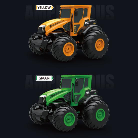 Remote Control Amphibious Off-road Car 4WD Kids Electric 2.4GHz RC Stunt Truck Rechargeable Toddlers All-terrain Crawler Vehicle Toy