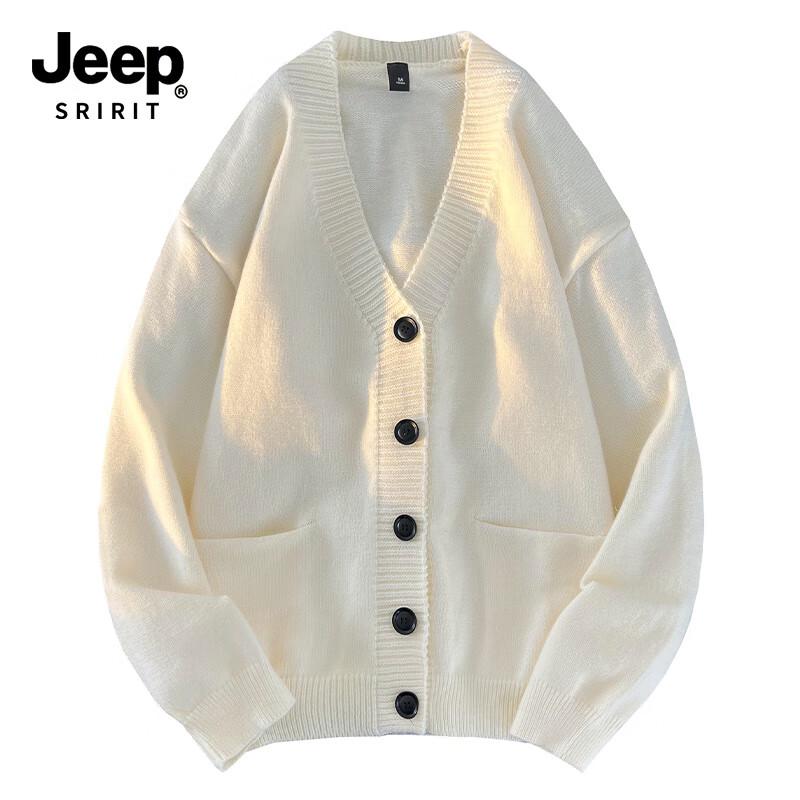 JEEP SPIRIT Men's Casual Long Knit Cardigan 633