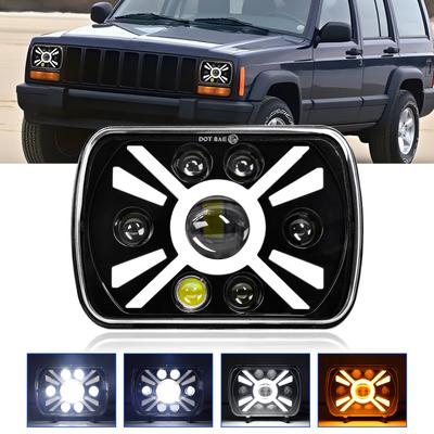 5x7 7x6 Zoll H6054 DOT-Zugelassener Hi Lo Beam DRL LED Scheinwerfer Superhell 6000K 3500K