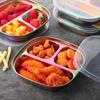 304 Stainless Steel Portion Control Plate Reusable Salad Barbecue Plate  Weight Loss