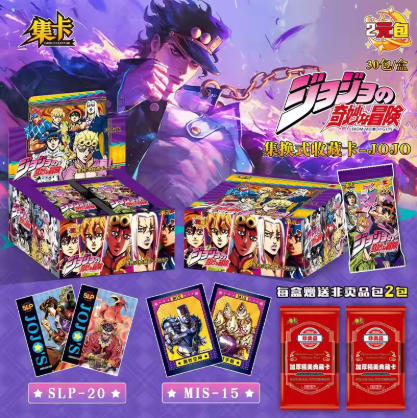 Genuine JOJO s Bizarre Adventure Golden Wind Collection cards Volume 2 Anime Characters Collection Cards Children s Toys Gifts