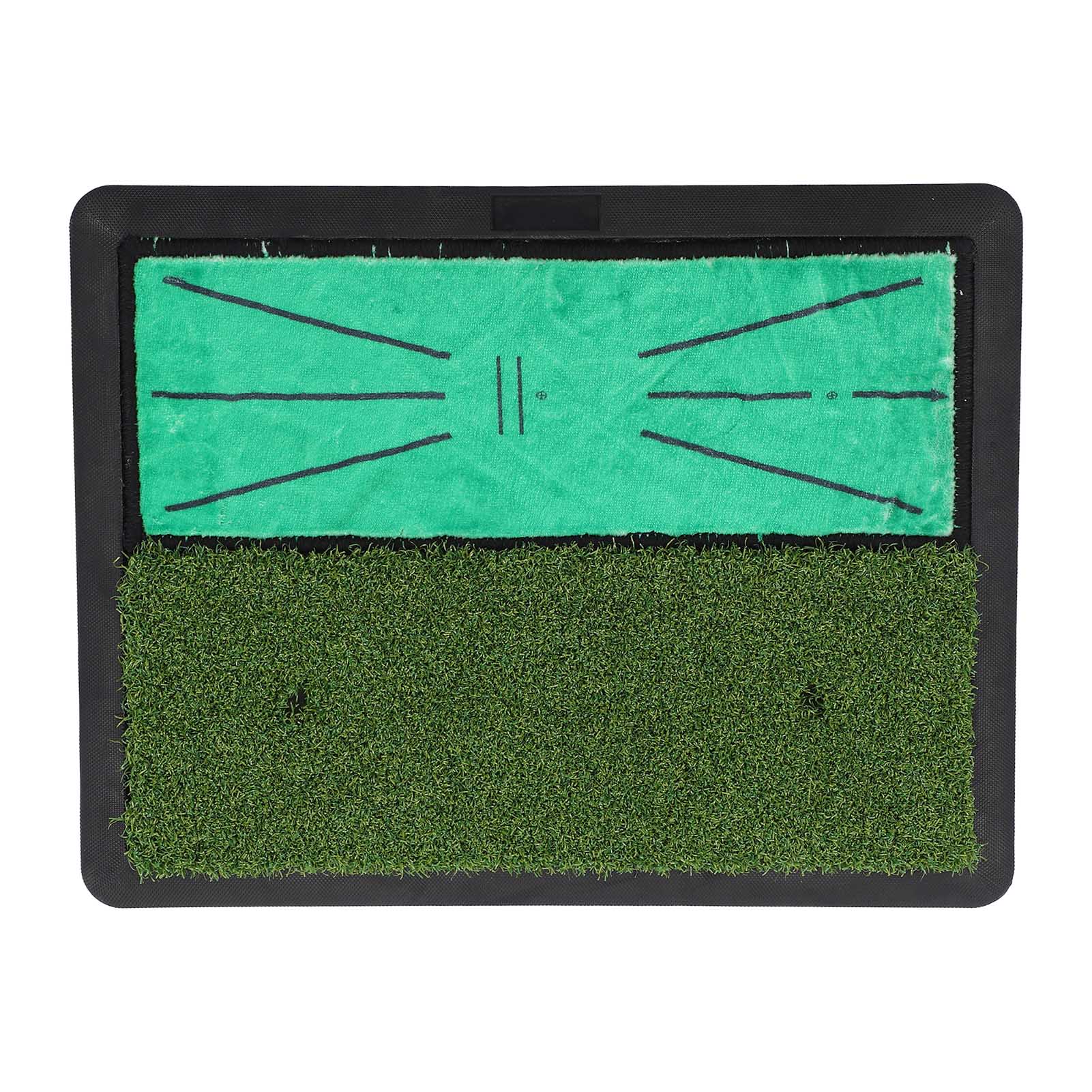 

Golf Hitting Practice Mat Velvet Indoor Swing Small Training Mat Non Slip for Courtyard Balcony