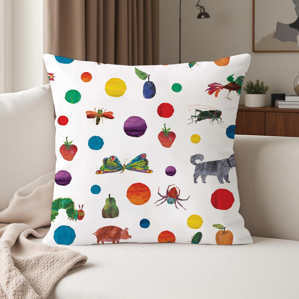 The Vvery Hhungry Caterpillar Pillow Case Suitable For Bedrooms Living Rooms Cars Home Decoration