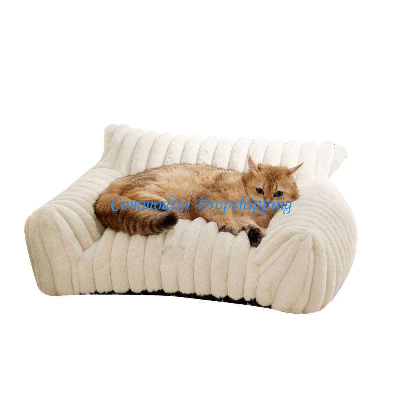 

Y5JC Creative Pet Bed Luxurious Sofa Nest for Dogs and Cats Soft Lounger Cuddle S