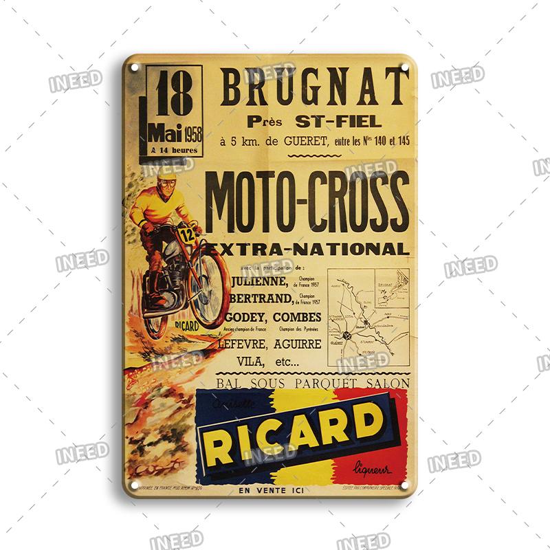 

INEED Ricard пиво ретро металлическая вывеска плакат винтажный настенный плакат жестяная вывеска декоративная настенная тарелка бар паб доска декор аксессуары 20x30cm