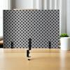2Pcs Pegboard Desk Clamp Heavy Duty Metal Table Mount Clamp Adjustable Table Edge Stand 1-7Cm Thickness Black Desk Clamps Black