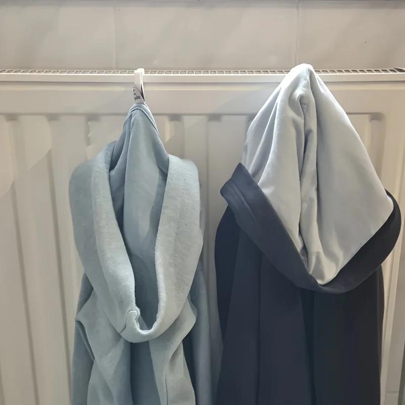 3D-gedruckte Heizkörperhaken mit integrierten Clips | 2 Stück Heizkörper-Handtuchhalter für das Trocknen von Wäsche zu Hause,Heizkörper-Trocknungswerkzeug für Zuhause