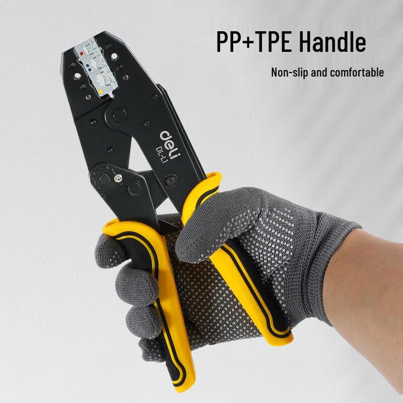 Deli Multi-functional Ratchet Terminal Crimping Pliers