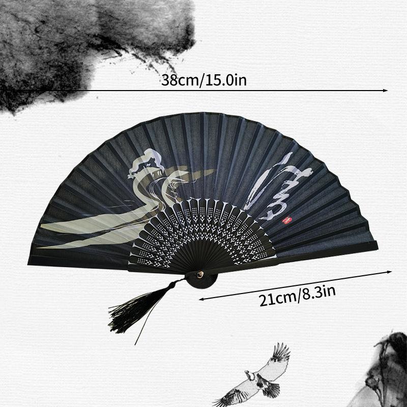 Pretty Classical Hand Held Fan Fashion Folding Fan Retro Dance Performance Fans Shooting Props Girls Women Fan Home Decoration