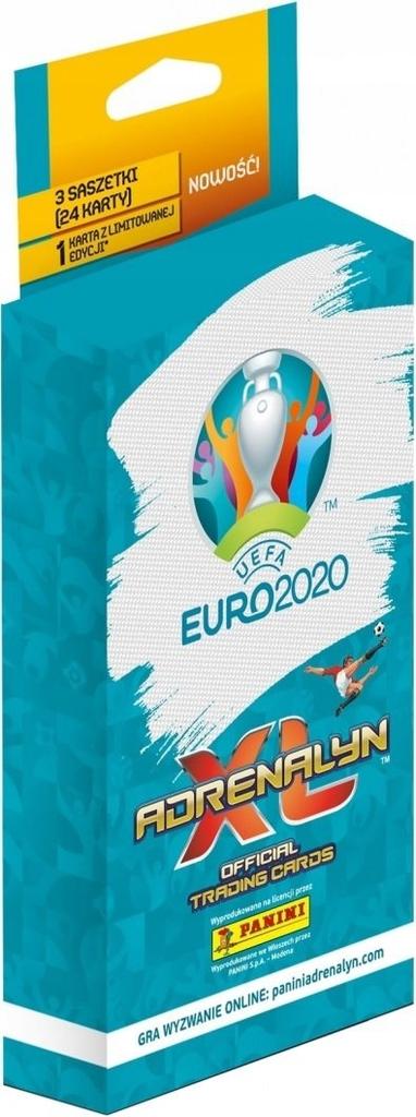 Uefa euro 2020 blister 3 saszetki kartami piłkarskimi + 1 karta limited