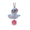 Crochet Sunny Doll Car Charm Handmade Knitted Car Rear View Mirror Hanging Ornaments for Automotive Interior Accessories