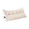 Headboard Triangular Pillow Back Support Headboard Cushion with Side Pocket Daybed Bolster Cushion with Removable Cover