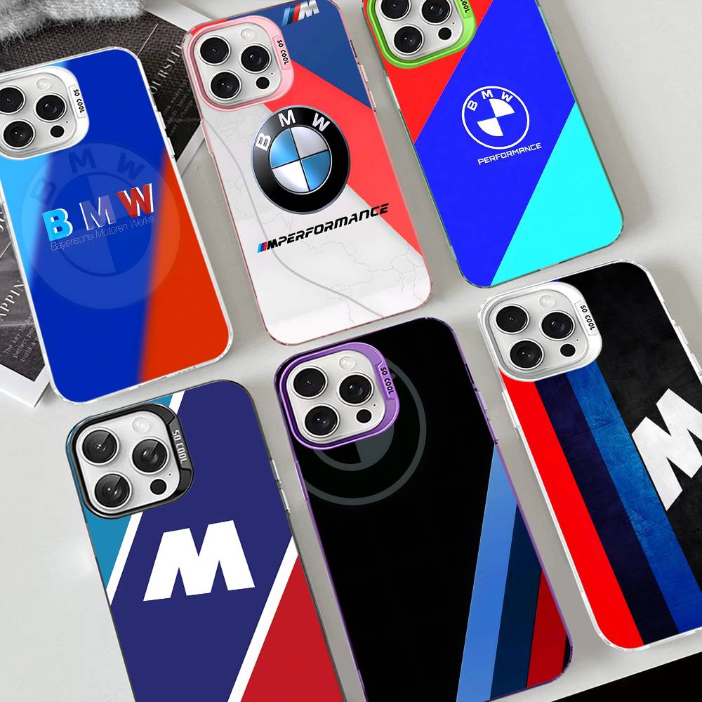 BBIP8 B-BMW-W Fashion Phone Case For IPhone 16 15 14 13 12 11 17 Pro MAX Plus Pro Matte Shockproof Cover