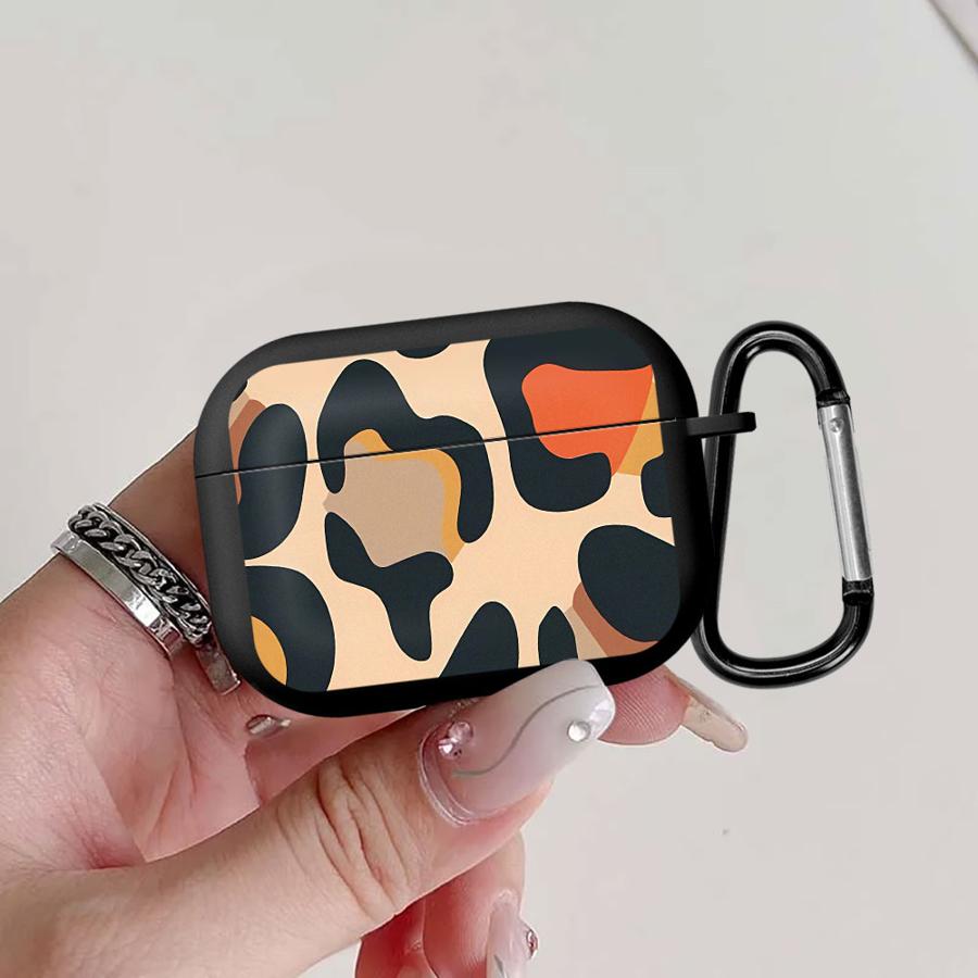 Case For Airpods 1 Pro 3 4 Pro3 2 Pro2 Earphone Cases Cover Cartoon Leopard Print